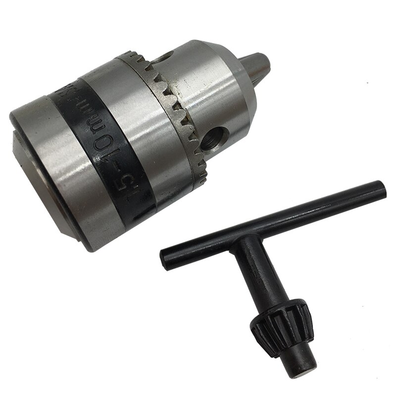 Mini mandril de taladro eléctrico B12 de 1,5-10mm, Portabrocas montado en torno, taladro de placa de circuito impreso, prensa para eje de Motor, biela de 5, 6, 8, 10, 12 y 14mm