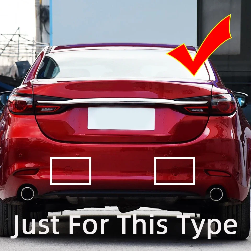 Tapa de cubierta de ojo de gancho de remolque de parachoques trasero de coche para Mazda 6 Atenza Sedan -2023 enganche de remolque cubierta de remolque embellecedor de guarnición