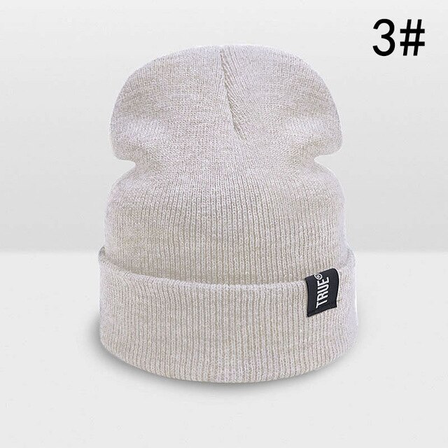 Winter baby muts gebreide kinderen jongens mutsen muts effen katoen baby meisjes mutsen muts herfst winter kinderen muts warme verdikte muts: Beige