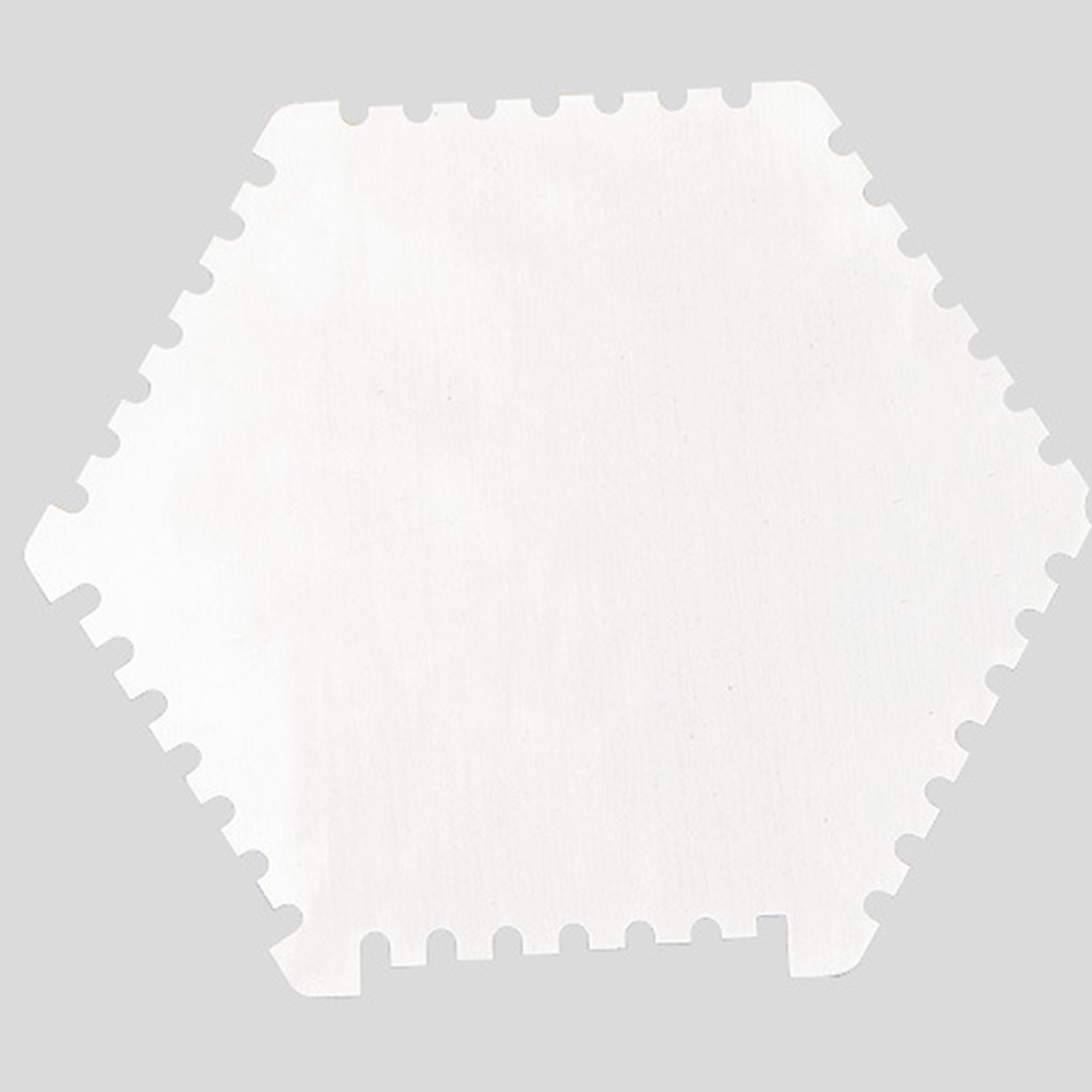 Haute précision en acier inoxydable hexagone Film humide peigne peinture Film humide jauge d'épaisseur peigne règlement Film humide carte Film humide Film épais