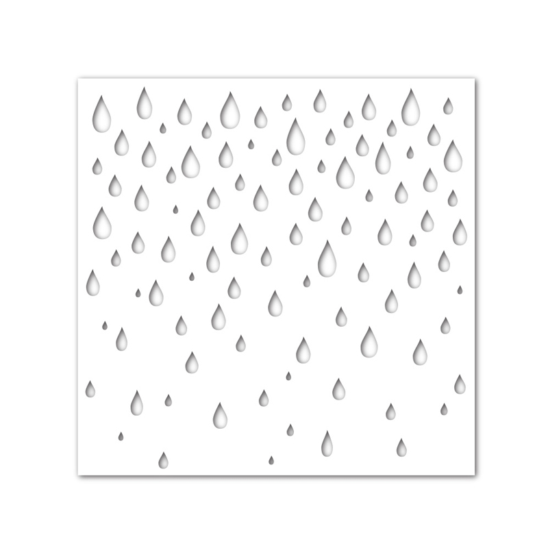 Blandet form stribe prikker cirkel blomster plast stencil gør-det-selv-kort album lav scrapbog håndlavet stencil tegneark 09: 7