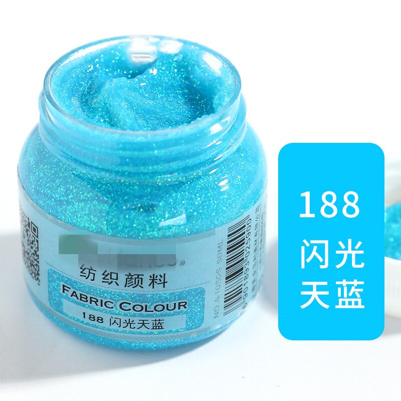 60ml Acrylic Paint Textile Fiber Pigments T-shirt Doodle Diy for Statuary Coloring DIY Hand Clothes Painted Graffiti Pigments: I