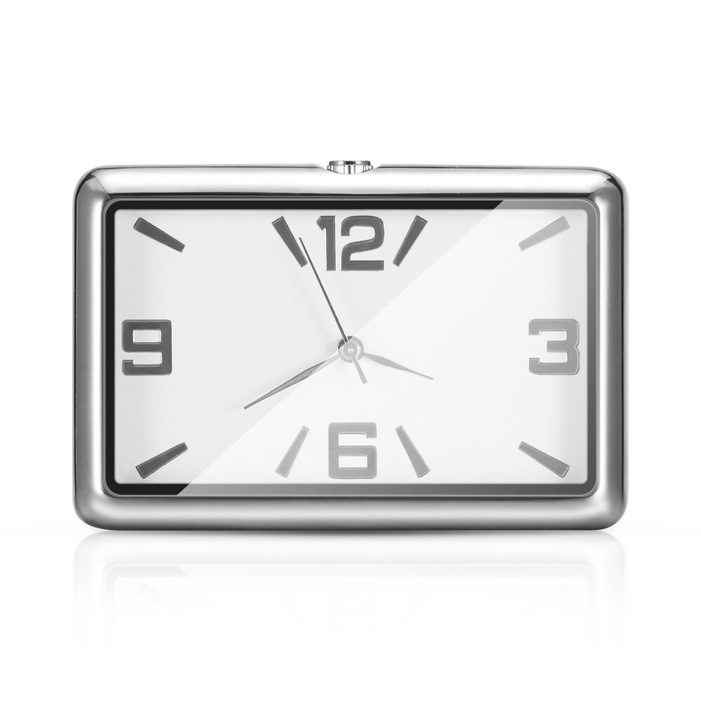 Car Clock Auto Watch Automobile Quartz Clock Watch Universal Car Decoration Ornaments Vehicle: white