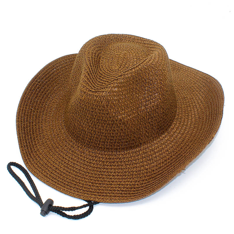 Straw Hats Cowboy Hat Breathable Summer Women Men Outdoor Travel Curl Brim Panaman Fedora Caps Jazz Sun Cap 56cm-58cm: Red