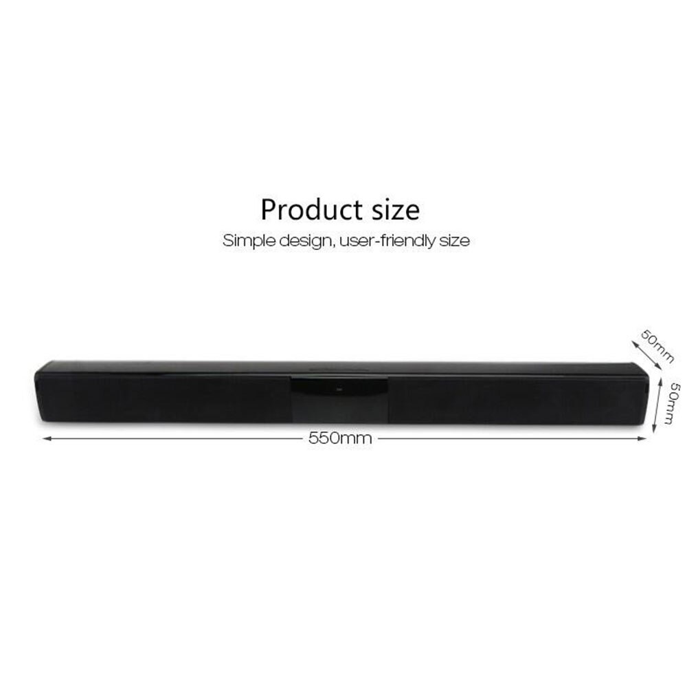 Wireless Bluetooth Soundbar Stereo Speakers Hifi Home Theater TV Sound Bar Surround Sound System AUX TF FM Radio Column