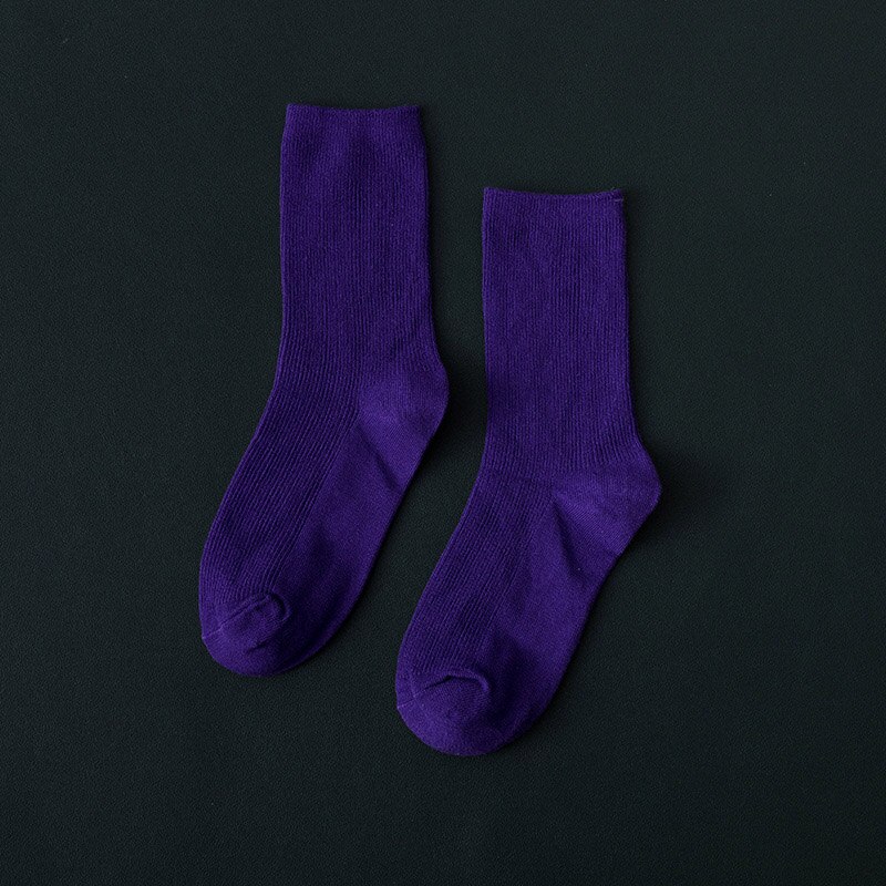 Chaussettes néon Harajuku pour femmes, Streetwear Hip-Hop, 17 couleurs fluorescentes, couleurs vives bonbons, sympas, pour adolescentes et filles, danse de rue: 17