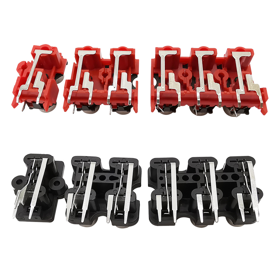 5Pcs/Lot 2/4/6 Hole RCA Female Stereo Audio Jack AV Audio Input Socket Connector Lotus Row Amplifier Interface Signal Connection