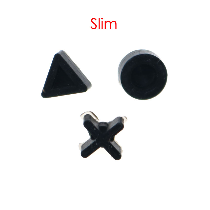 YuXi Black Silicon Bottom Rubber Feet Pads Cover Cap For Sony PS4 Pro Slim Console Housing Rubber Feet Cover: LIGHT BLUE
