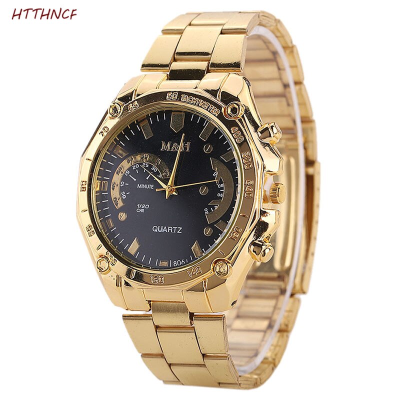 Mode Vrouwen Mannen Rvs Sport Analoge Quartz Horloge 19QC