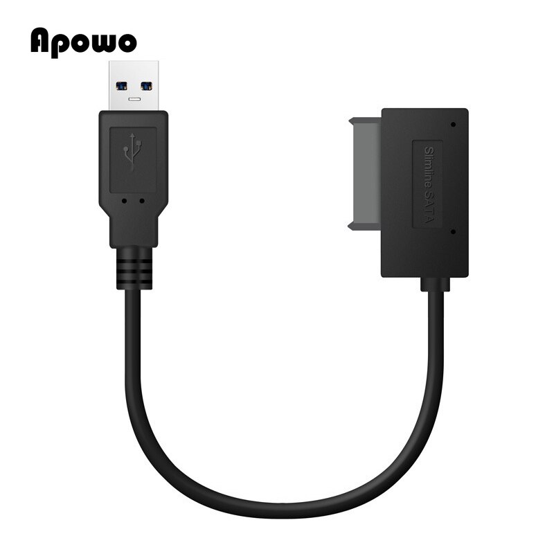 Usb 2.0 Naar Mini Sata Ii 7 + 6 13Pin Adapter Converter Kabel Voor Laptop Dvd/Cd Rom slimline Drive Op Voorraad