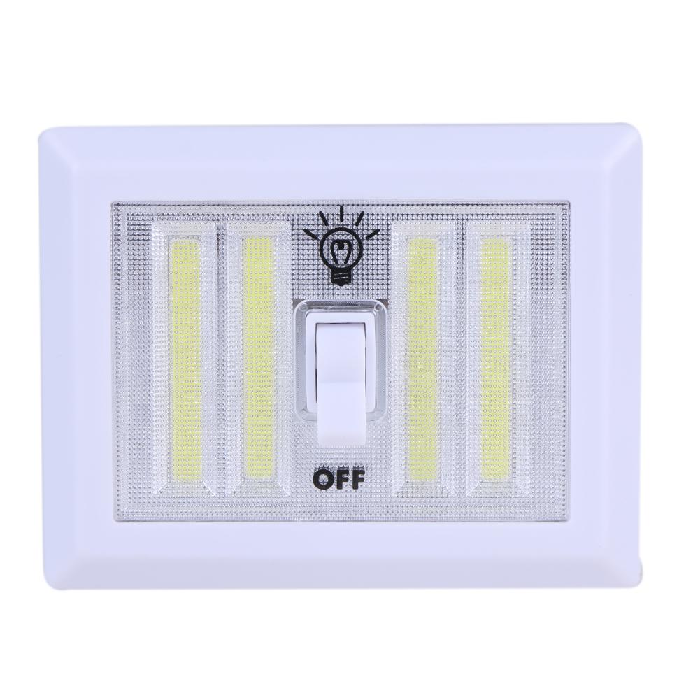 8W Wall Switch Night Light Corridor LED Lamp Outdoor Emergency Lights Battery Operated: Default Title