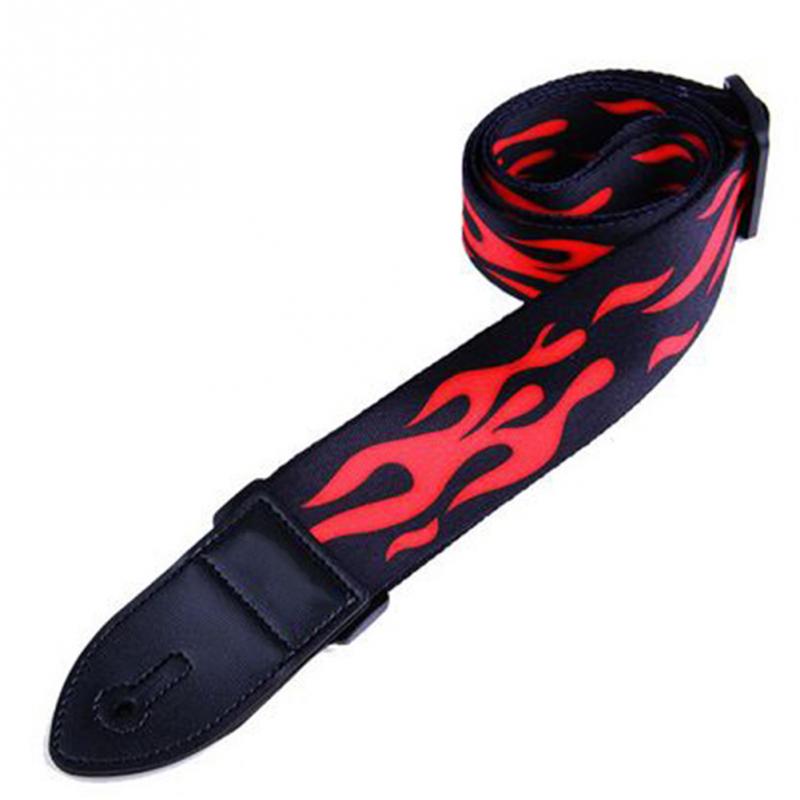 Nylon Guitar Strap for Acoustic Electric Guitar and Bass Multi-Color Guitar Belt Adjustable Colorful Printing Nylon Straps: B