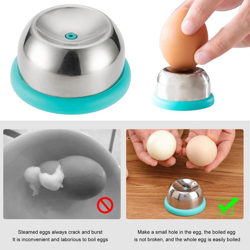 Egghullsverktøy for kokt egg, hullstempel for egg, skallfjerner, raskt egghullsverktøy med nål for enkelt å skrelle egg, manuelt egghull