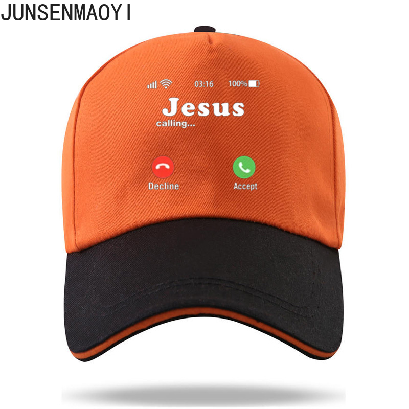 Casquette de baseball unisexe drôle avec document imprimé de Jésus, chapeaux décontractés, hommes et femmes, Jésus appelle accepter ou refuser, CasAdvantages: Black