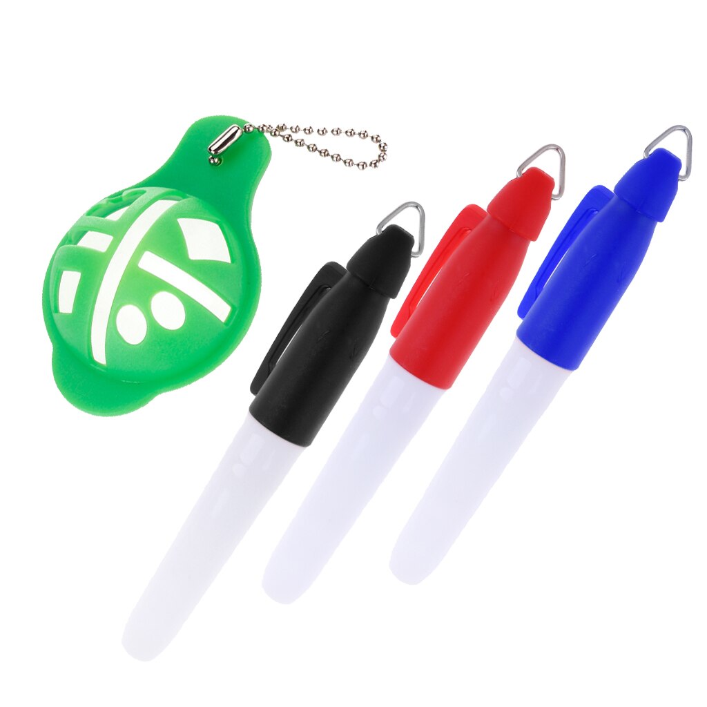 Golf Ball Linear Line Marker Swing Putting Drawing Alignment Tool With Pen