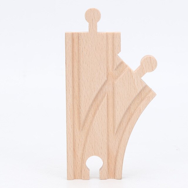 Houten Treinrails Set Trein Accessoires Switching Crossing Track Stukken Railway Blokken Speelgoed jongen: 5