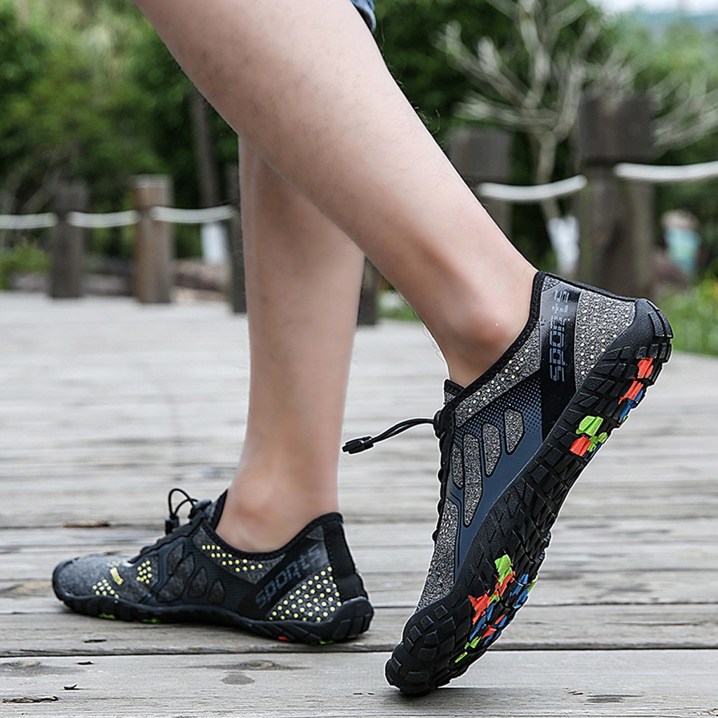 Zapatos de agua deportiva para hombre y mujer, calzado informal de malla para exteriores, para playa, descalzos, de secado rápido, para natación, n. ° g4