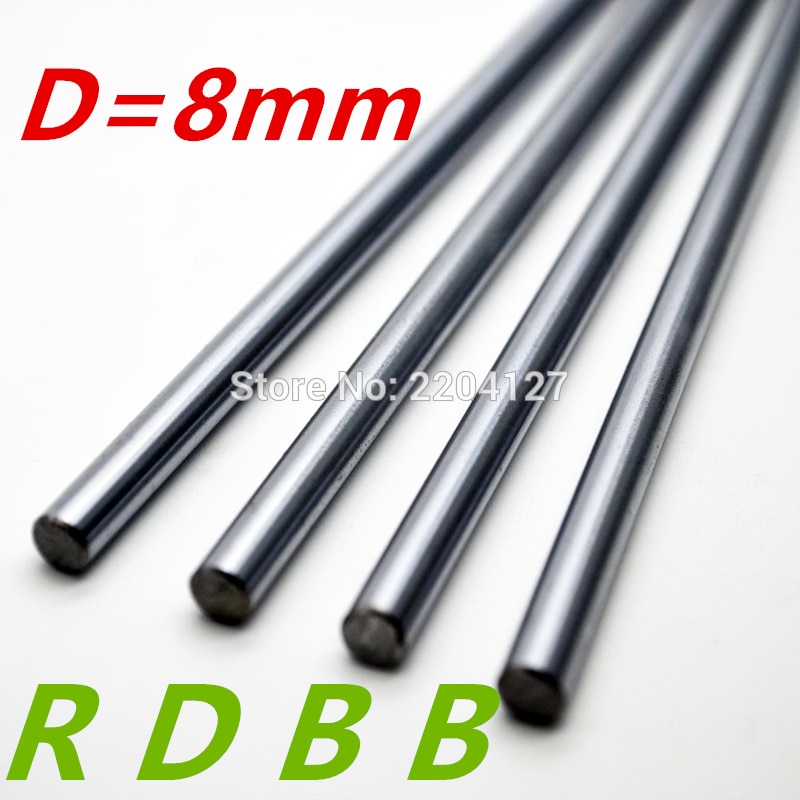 RDBB 3D printer rod shaft WCS8mm linear shaft L100mm chrome plated linear motion guide rail round rod 8mm 100mm