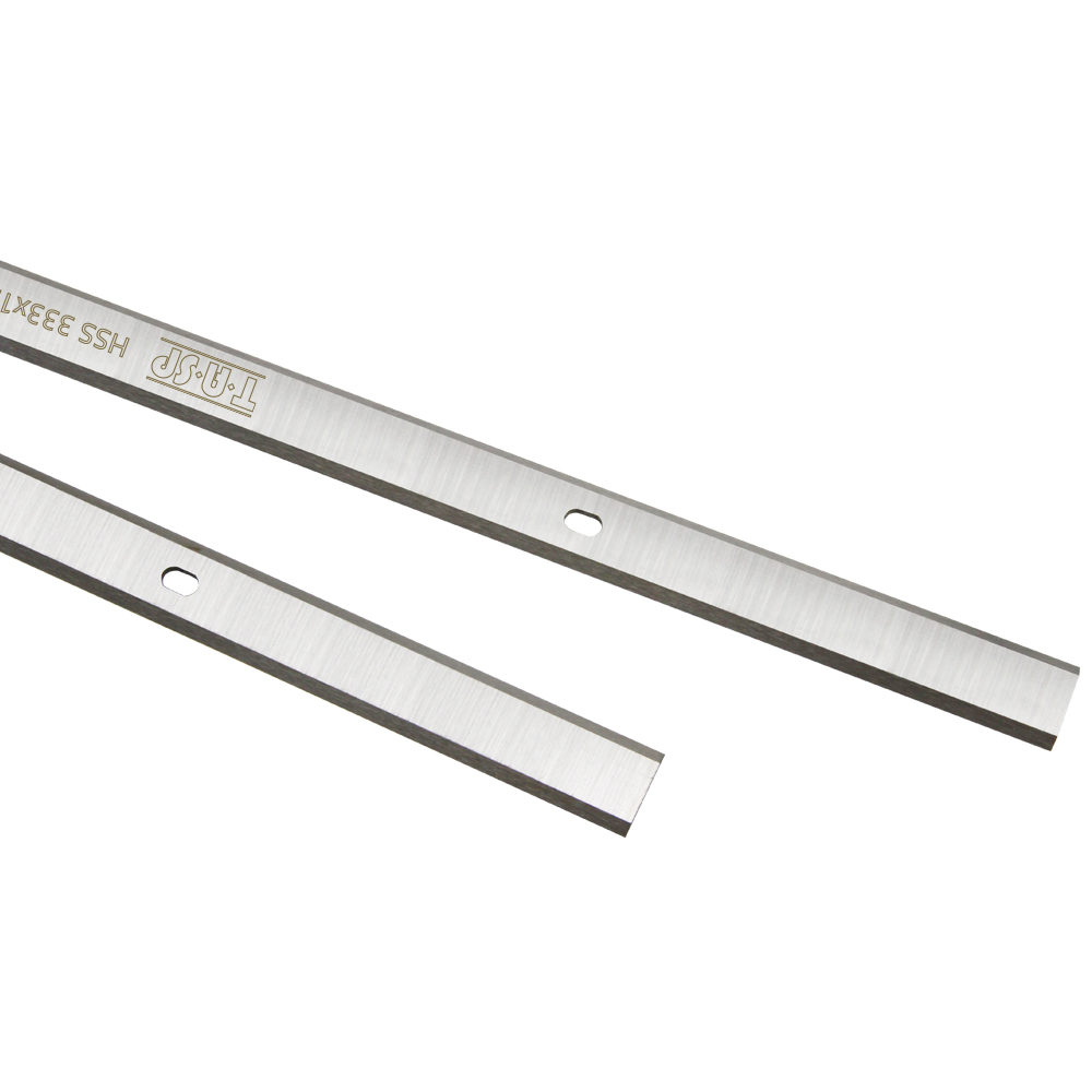 Tasp 2 stk 13 &quot; tykkelse høvlblade dobbeltkantede knive 333 x12 x 1.5mm til delta 22-580 22-590 tp300 metabo  dh330 ryobi  ap1300