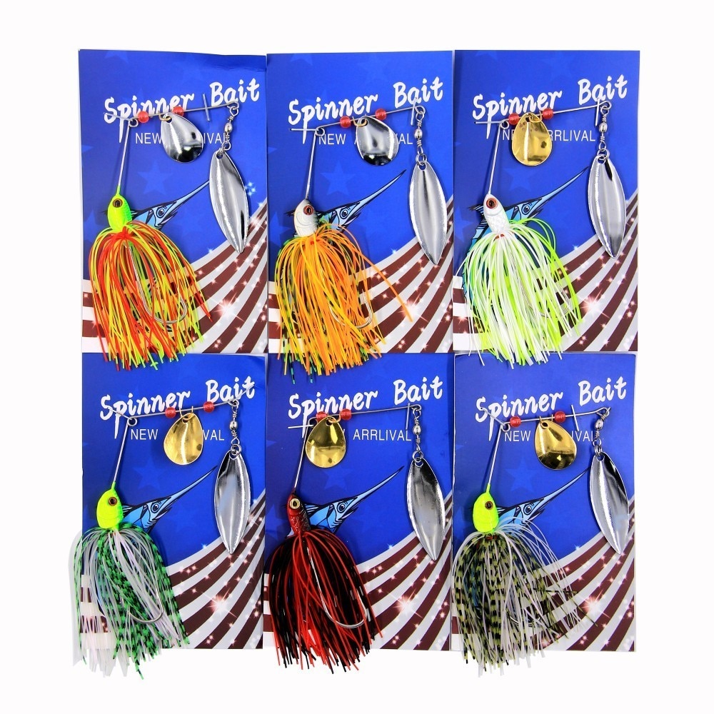 Hyaena 6Pcs Hard Vissen Spinners Metalen Spinnerba... Grandado