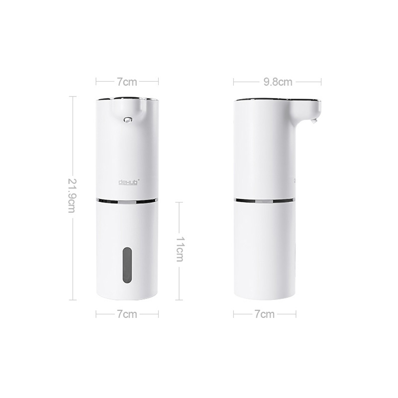 Automatisk såpeskumdispenser intelligent sansing skumrengjøringe såpebeholder oppladbar hvit baderomsvæskebeholder