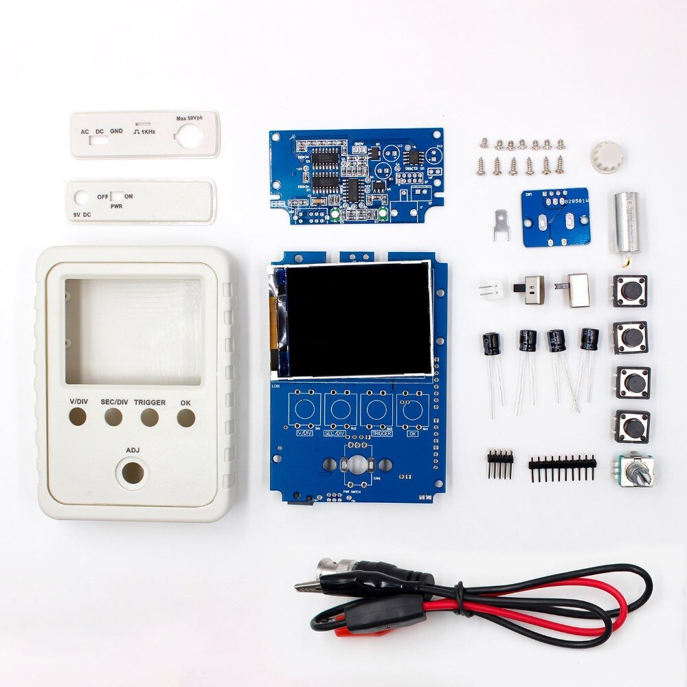 Kit de osciloscopio Digital DIY, 15001K, 1MSa/s, 200KHz, ancho de banda analógico, compatible con 80KHz, PWM, actualización de Firmware, FNIRSI-150 DSO: AS Shown 1
