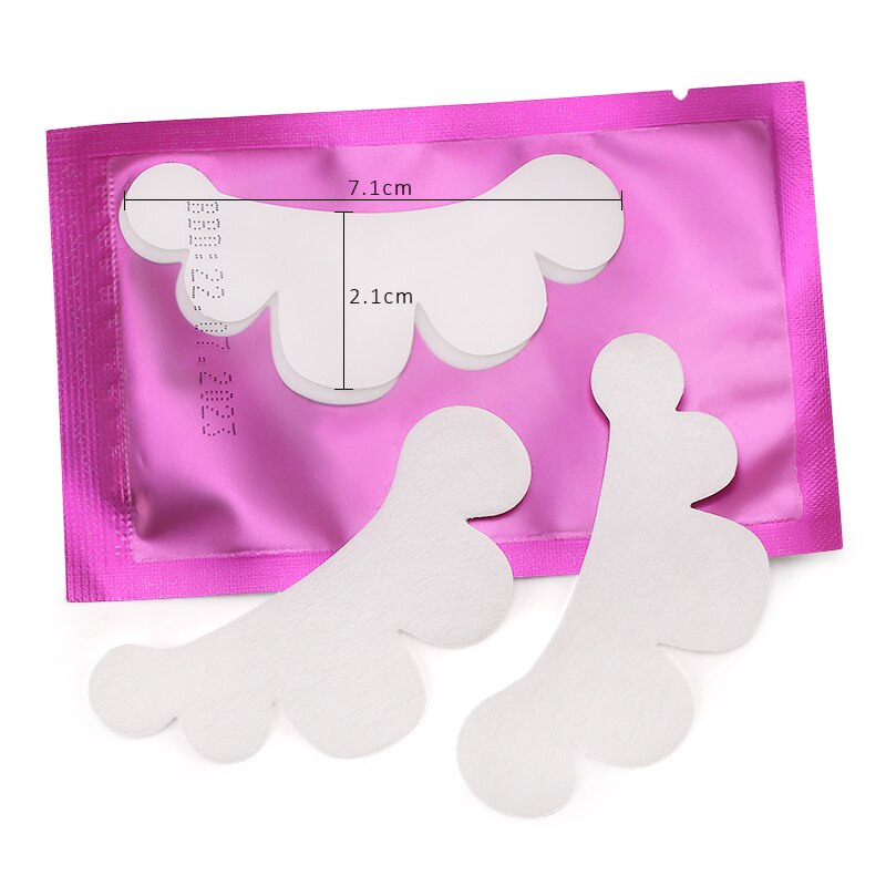 200Pairs Wimper Extension Papier Patches Hydrogel Gel Pads Pluizende Geënt Valse Wimpers Benodigdheden Make Gereedschap