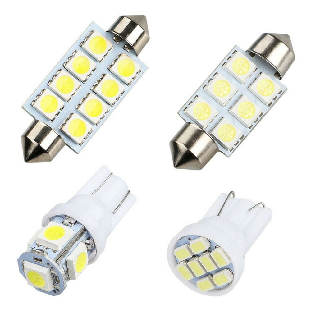 16PCS 6500K Bright White LED Bulb Interior Lights Package Kit Car Accessories