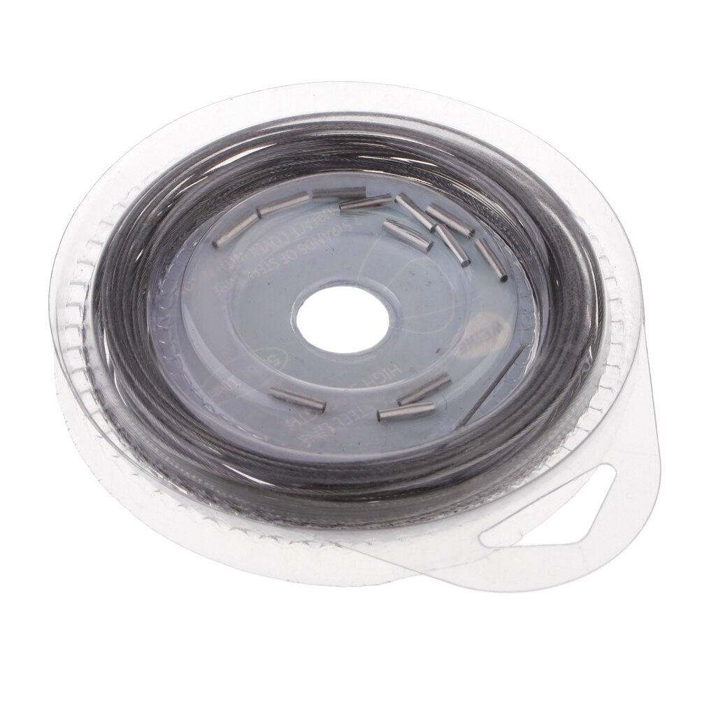 Fishing Line Wire Leader Stainless Steel Trace Lures 10m 7 Strands
