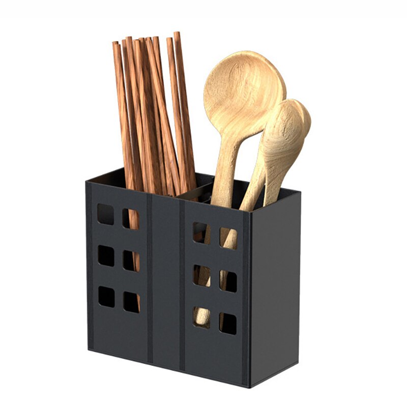 Kitchen Storage Shelf Wall Mounted Spice Rack Kitchenware Hook Rack Knife Holder Cutlery Storage Holder Kitchen Organizer: chopsticks box