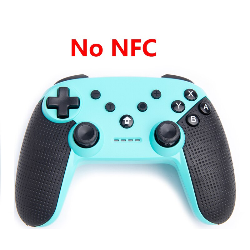 För nintend switch switch console joystick switch pro bluetooth wireless controller for nintend switch pro ns-switch pro nfc gamepad: Ljusblå ingen nfc