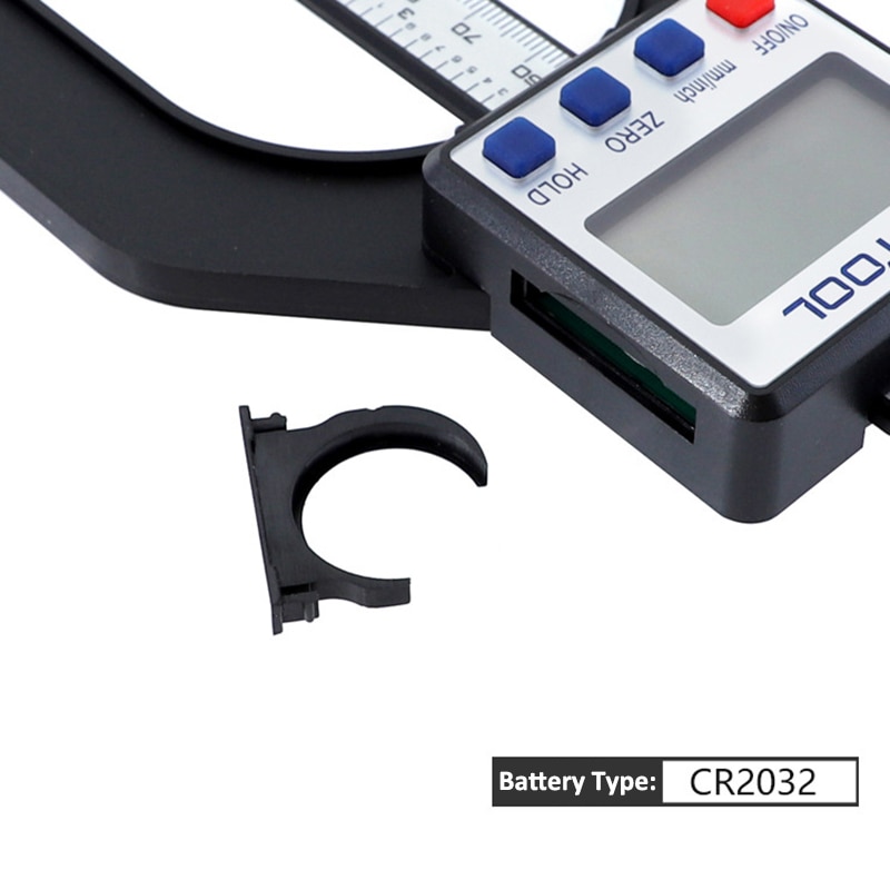 LAMEZIA 0-80mm Digital Display Depth Gauge Large Screen Electronic Altimeter High Precision Measuring Instrument