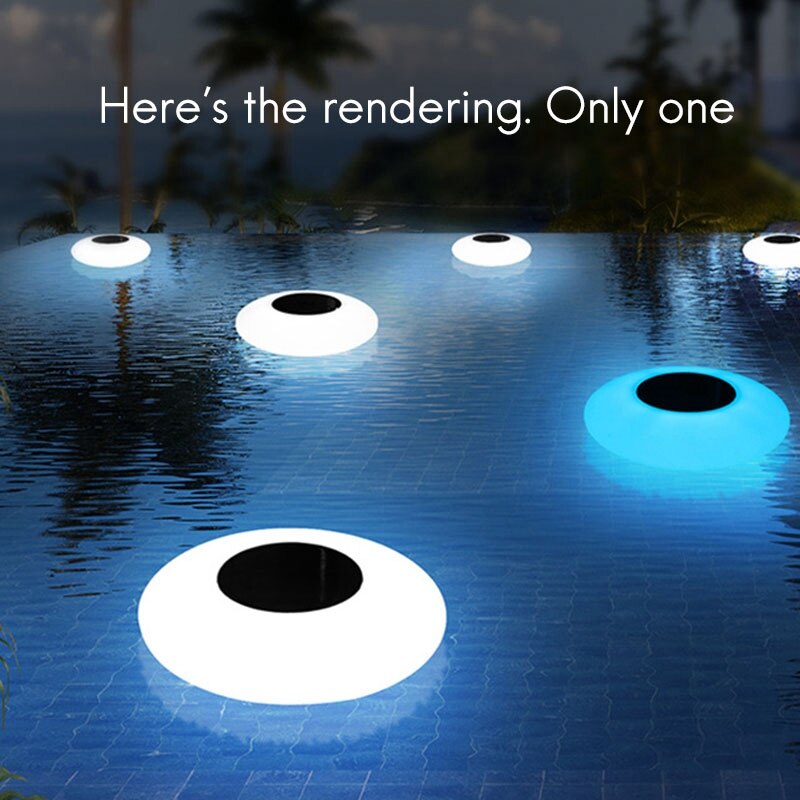 Colorful Lawn Lamp Outdoor LED Solar Energy Park Villa Community Pool Floating Lamp Courtyard Garden Lamp