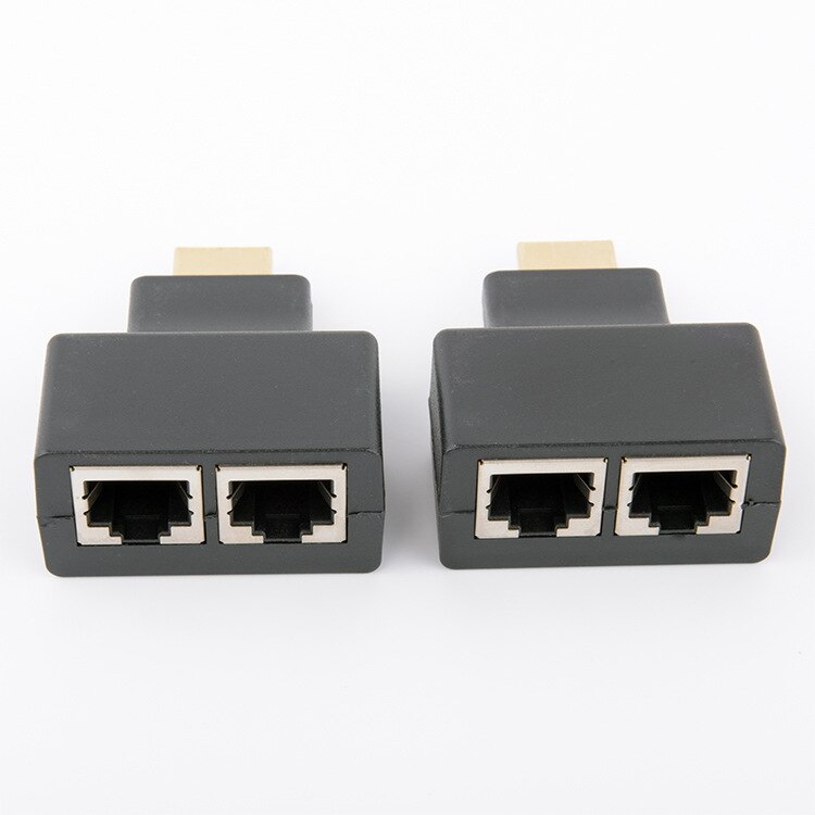 HW-YS30 HDMI double network cable 30m network extender 1080p HDMI to RJ45 network extension amplifier