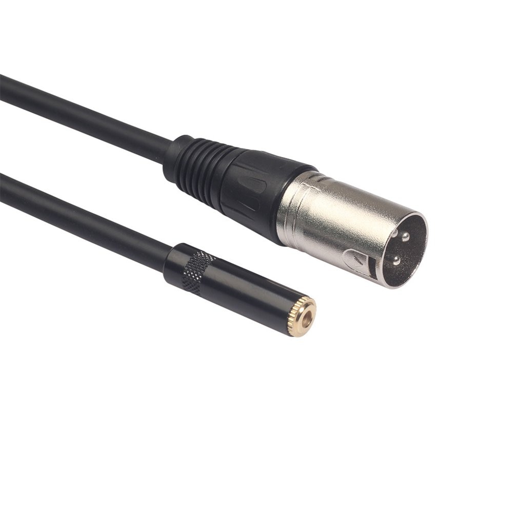 0.3M Xlr 3-Pin Male Naar 3.5Mm Stereo Plug Afgeschermde Microfoon Microfoon Kabel Trs Kabel Jack 3.5 man-vrouw 52923A