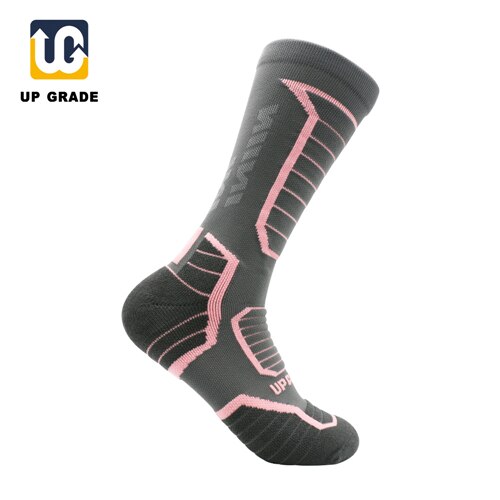 UG 1 paare/los Knie-Hohe Männer Dame Radfahren Reiten Socken Atmungsaktive draussen Sport Lauf Socken Camping Radfahren calcetines ciclismo: Dame2