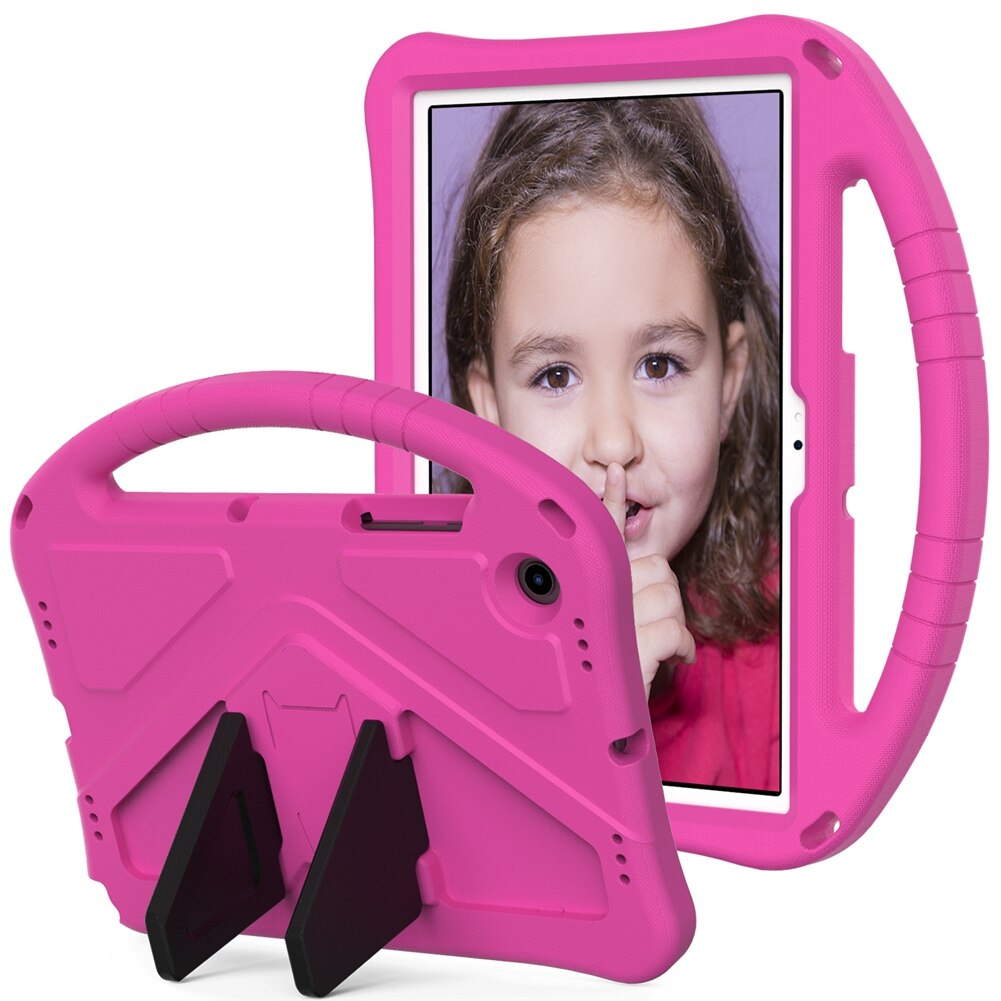 Funda Para tableta Samsung Galaxy Tab A8 10,5 SM-X200 10,5 ", protector de cuerpo completo a prueba de golpes Para niños, Funda Para tableta: Rojo rosado