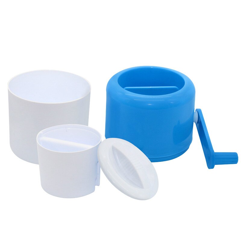 Manual Ice Crusher Shaver Hand Crank Mini Ice Shaving Machine DIY Ice Cream Grinding Shredding Snow Cone Smasher Grinder