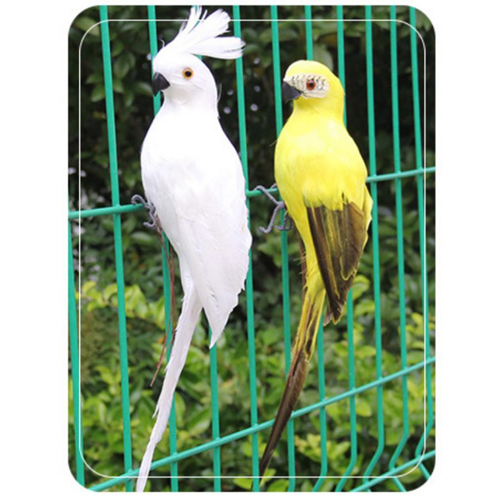 Sztuczna papuga realistyczna symulacja piór ptaków figurki ogrodowe ozdoby ogrodowe rzeźba robić dekoracji domu na imprezę