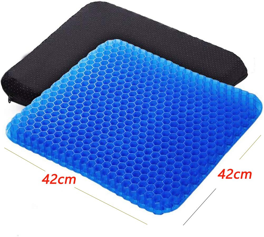 Atmungsaktive Arsch Kissen Gel Kissen Für Sitz Doppel-schicht Eis Pad Gel Pad Nicht-Rutsch Verschleiß-Beständig kühlung Auto sitzkissen: 42x42cm