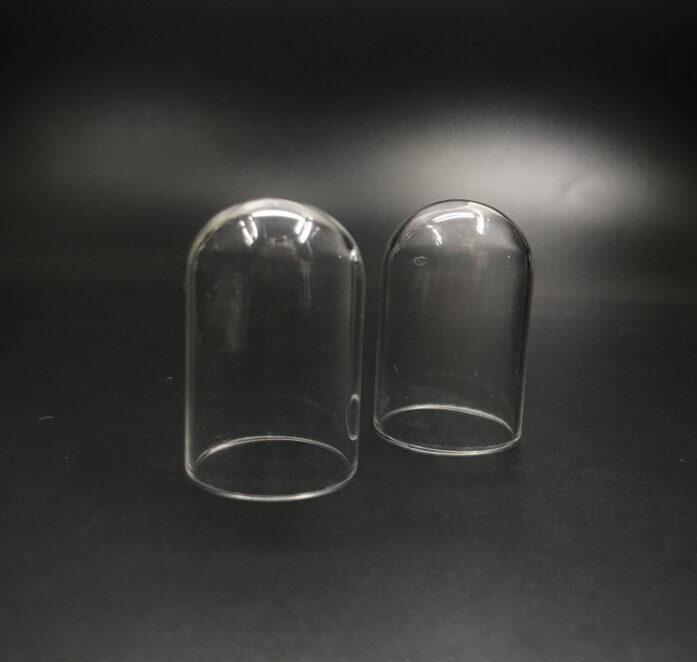 50 stk / mye 35 x 25mm klart mini rør bjelle glass glass globus boble glass deksel kuppel ønske diy glassflaske hetteglass anheng halskjede dekor