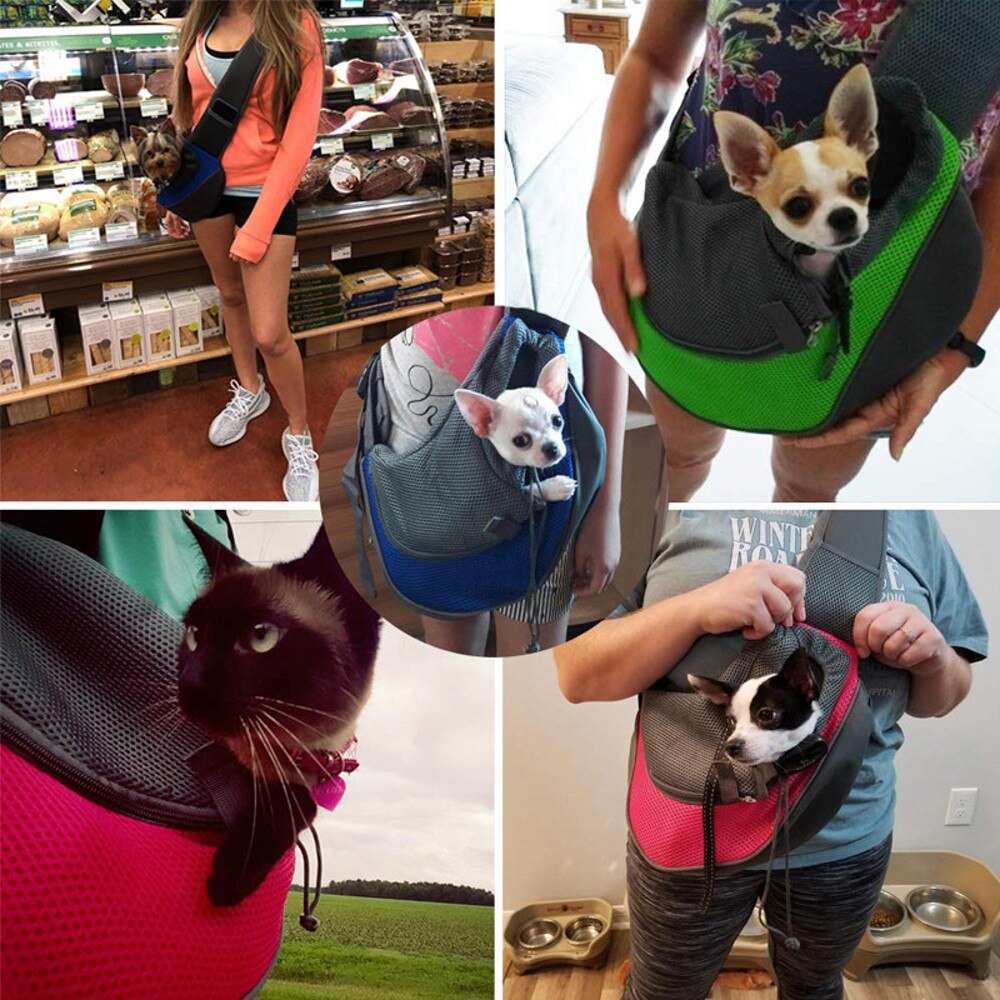 S/L Pet Puppy Carrier Outdoor Travel Hond Kat Schoudertas Mesh Oxford Single Comfort Sling Handtas Tassen huisdier Product