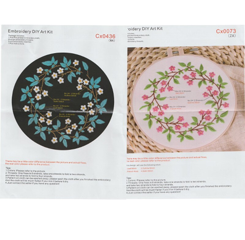 Diy Handwerk Borduurwerk Kit Met Frame Voor Beginner Kruissteek Patroon Gedrukt Handwerken Naaien Art Craft Home Decor