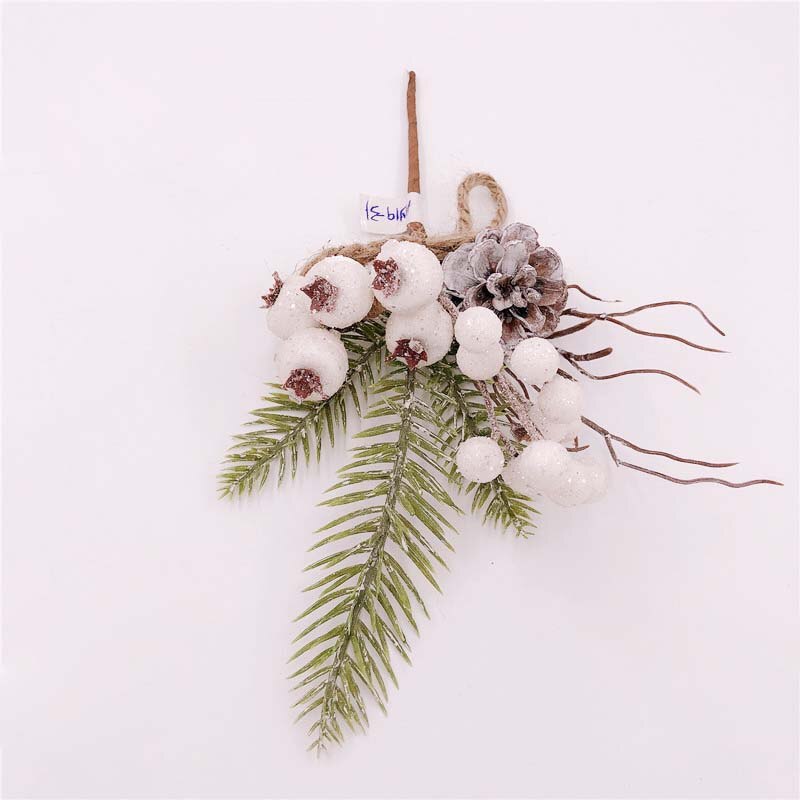 9 stijlen kunstbloem rode kerst bessen dennenappel takken kerstdecoratie voor thuis bloemendecoratie bloemenknutsels: A5
