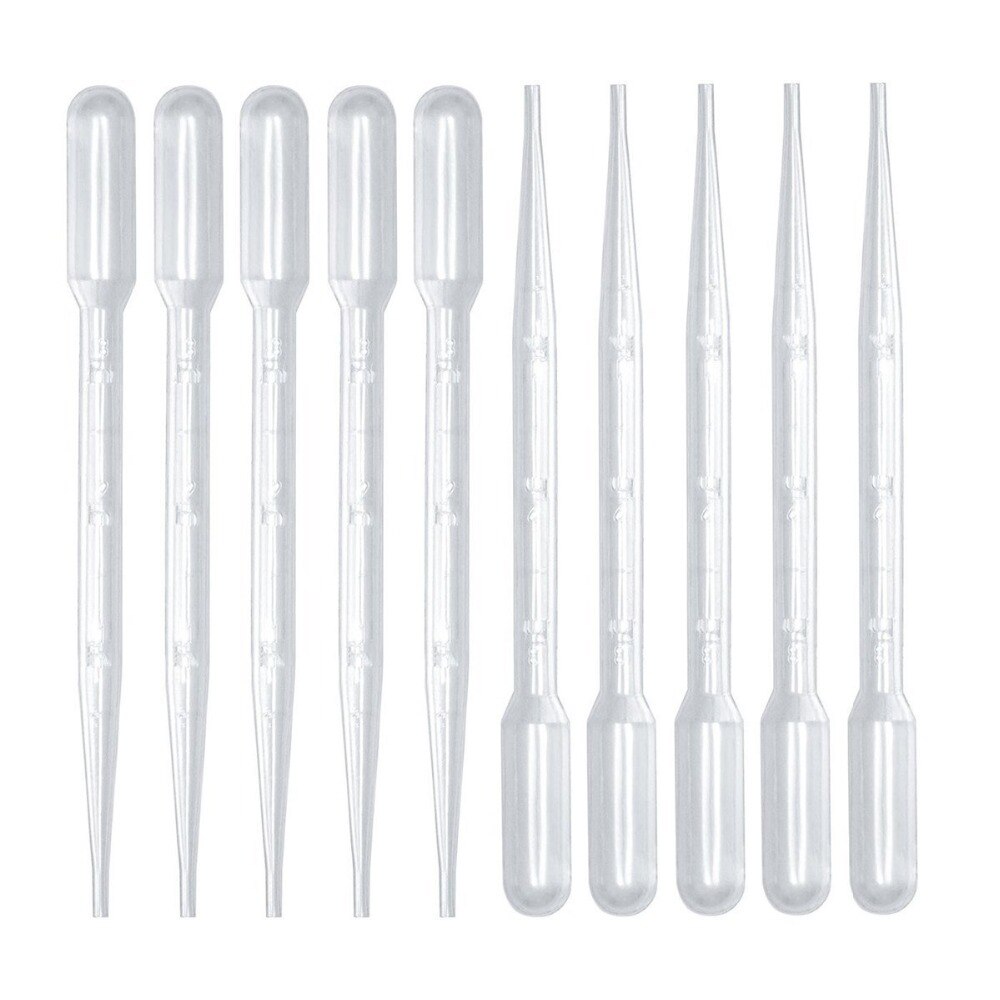 Disposable Transfer Pipette Plastic Dropping Pipettes Essential Oil Pasteur Pipettes with Scale 3ml