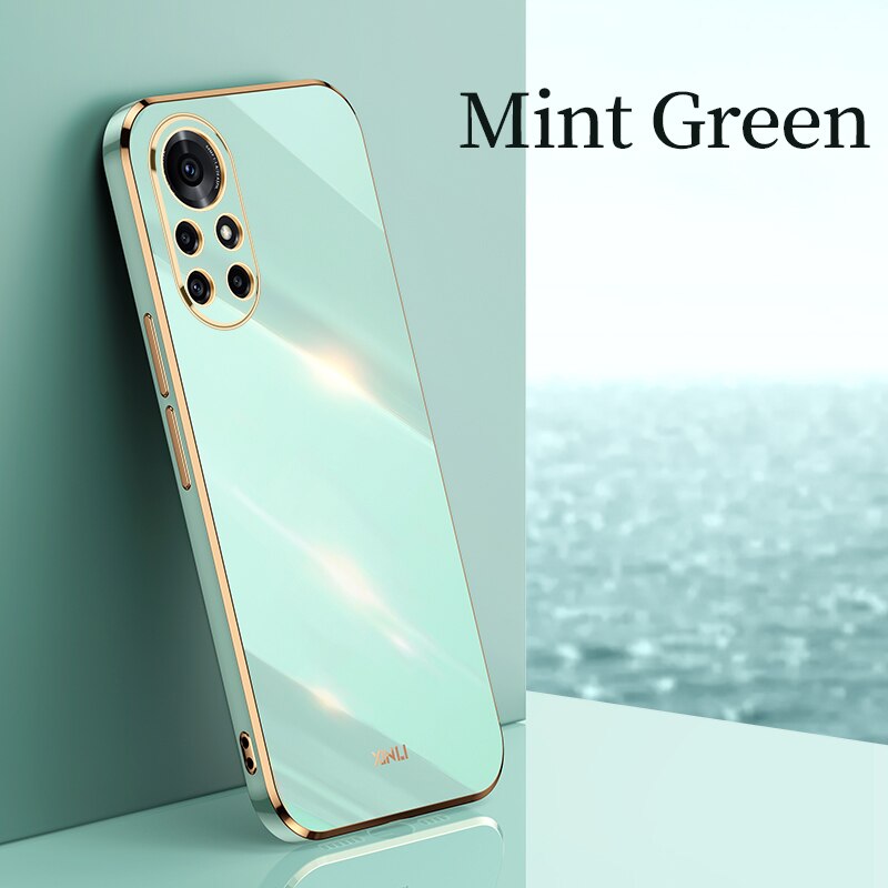 Luxus Platz Zurück Abdeckung für Huawei Nova 8 8Profi 5G praktisch fallen Objektiv Schutzhülle Original Mädchen Stoßfest Funda nova8 Coque: Nova 8 Profi 5G / Grün