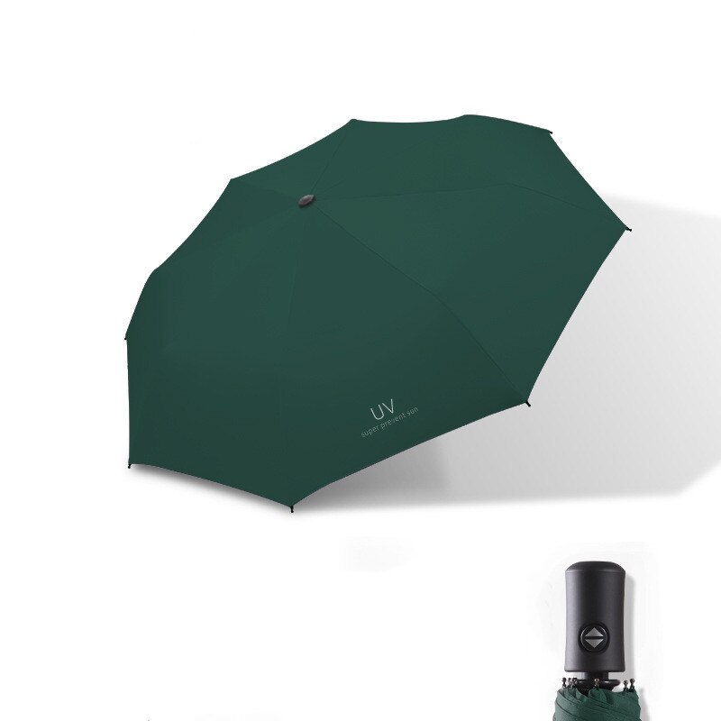 Xiaomi-paraguas automático para mujeres y hombres, sombrilla impermeable de color sólido, plegable, protección UV,