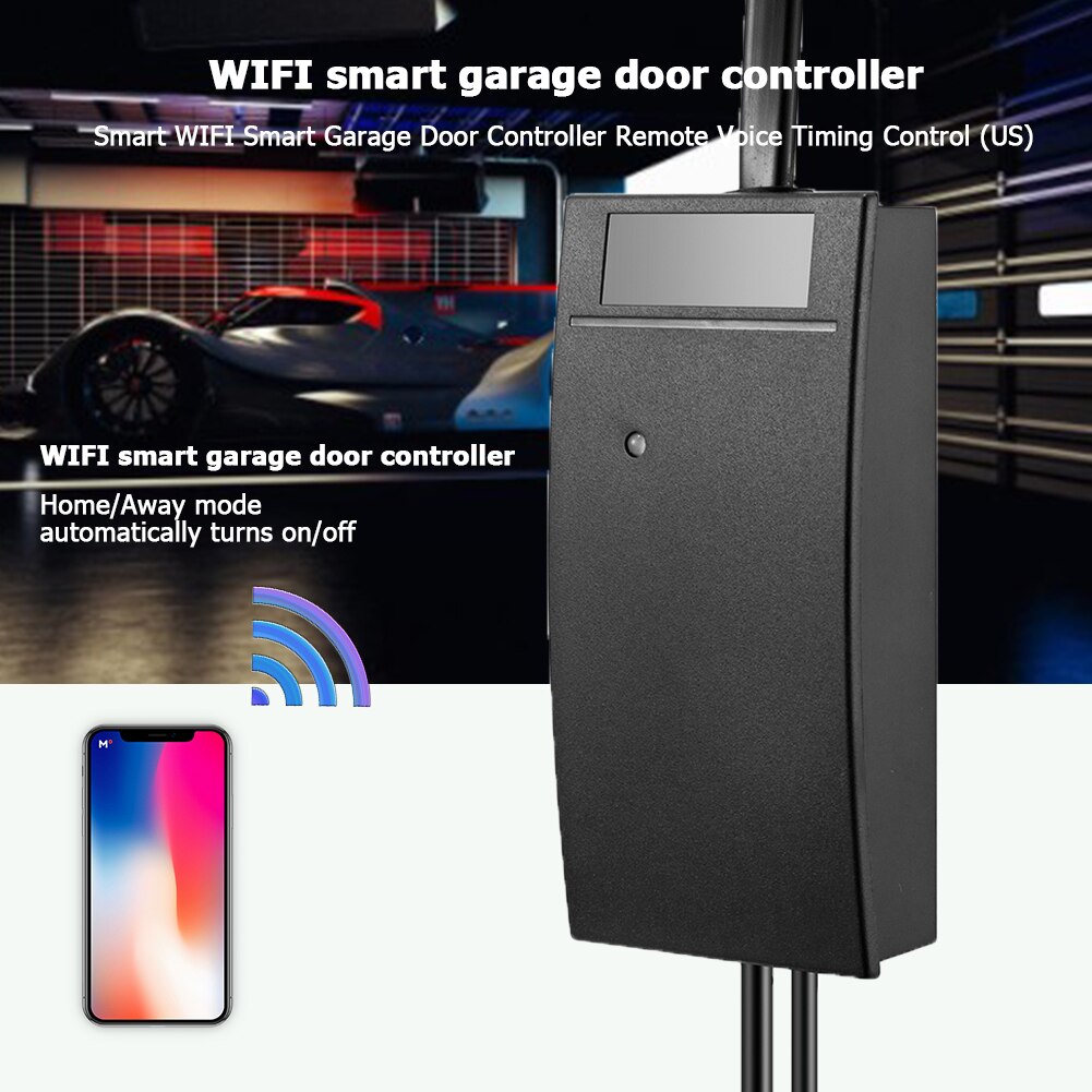 WiFi Smart Gate Switch Timer Garage Door Controller Work With Alexa Home Phone Remote Control Security System Door Opener