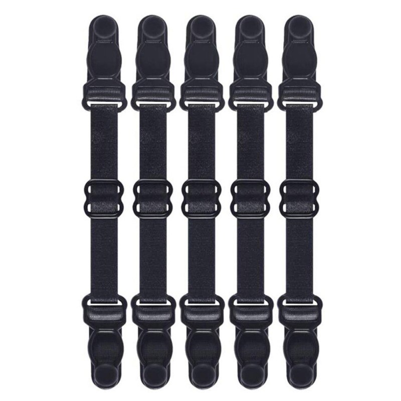 5 Stks/pak Verstelbare Maskers Verlengen Oor Bescherming Dragen 5 Zwart Extenders Voor Een Lange Tijd: Black