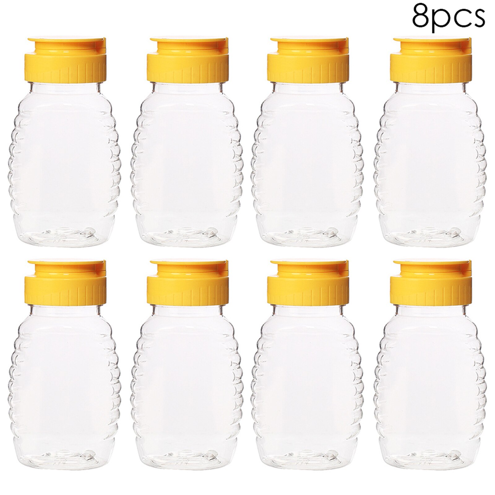 8 Pack 150ML Food Grade Honey Container Honey Squeeze Bottle With Leak Proof Flip-Top